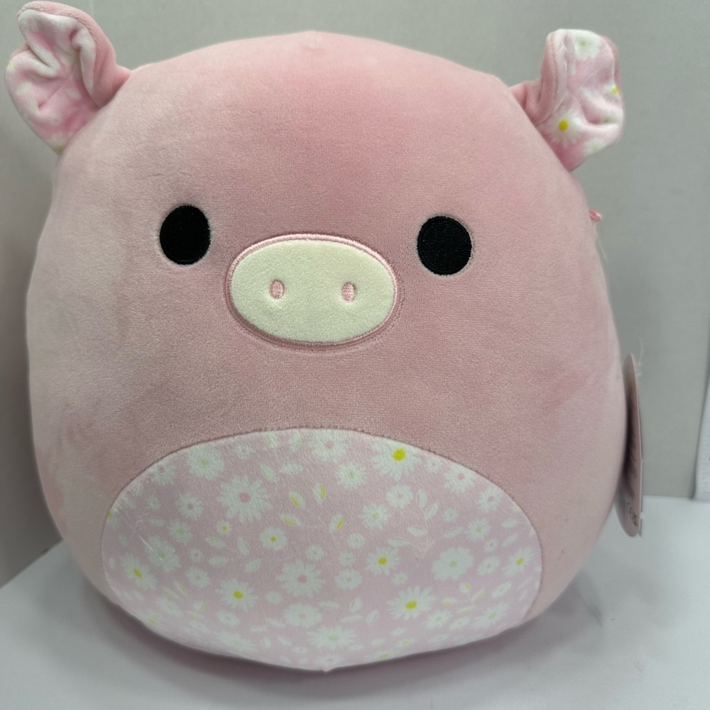 Squillamallow Pink Plush Pig Toy brand new w tags 12”